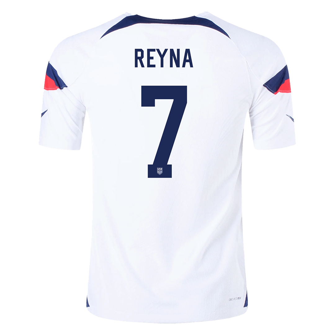 Authentic REYNA #7 USA Home Soccer Jersey 2022 - soccerdeal