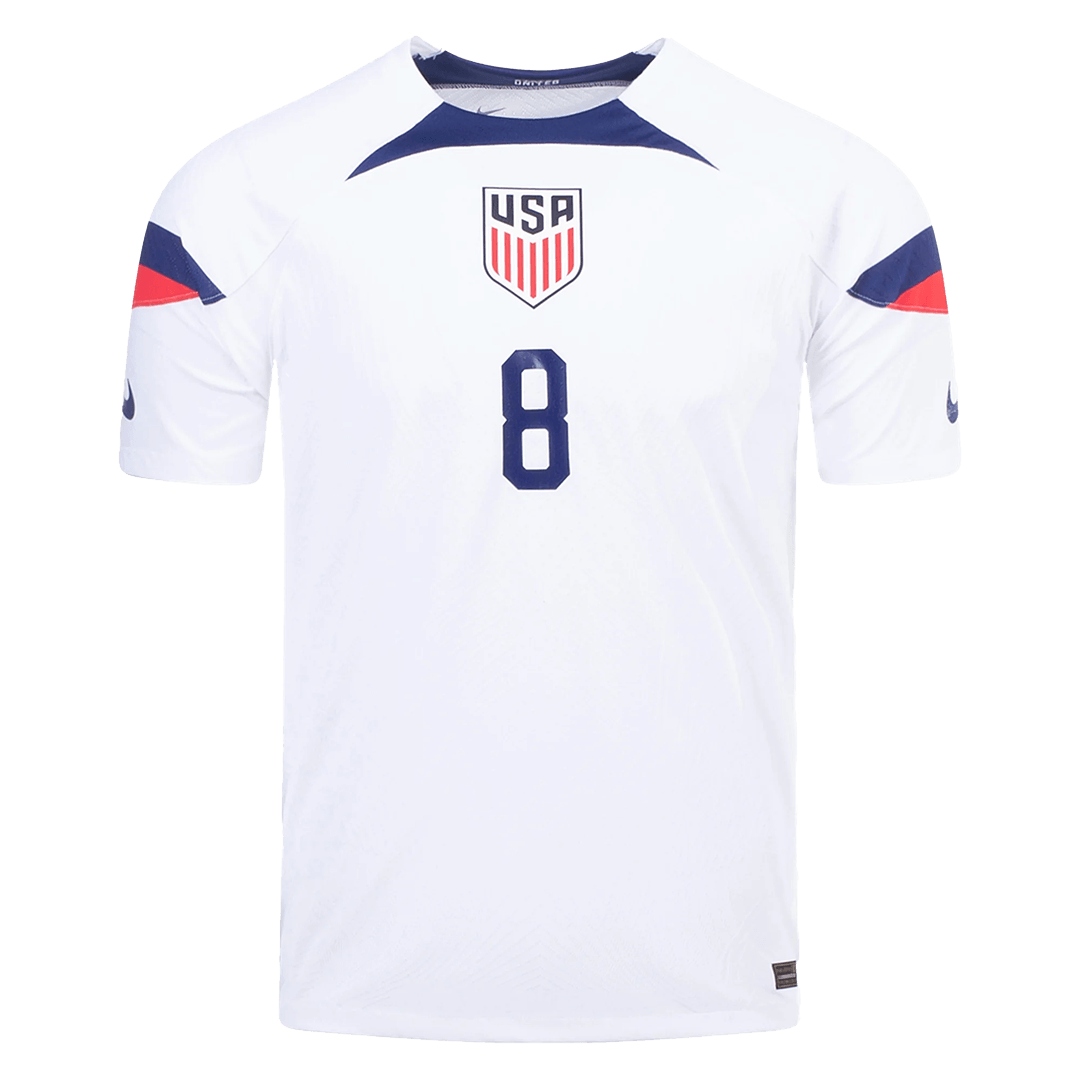 Authentic McKENNIE #8 USA Home Soccer Jersey 2022 - soccerdeal
