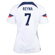 Women's REYNA #7 USA Home Soccer Jersey 2022 - soccerdealshop