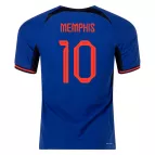 Authentic MEMPHIS #10 Netherlands Away Soccer Jersey 2022 - soccerdealshop
