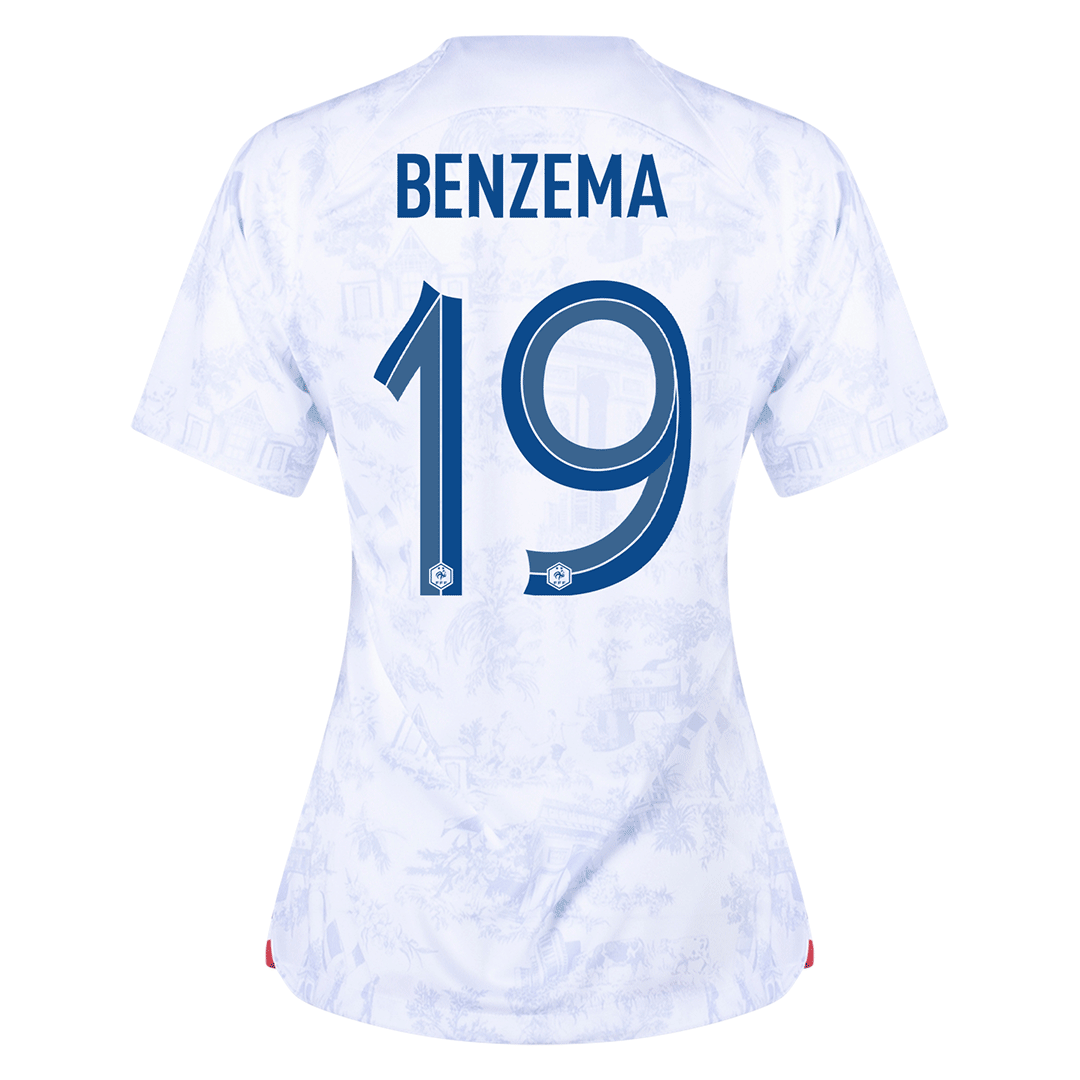 BENZEMA #19 France Jersey 2022 Authentic Home World Cup