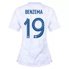 Women's BENZEMA #19 France Away Soccer Jersey 2022 - soccerdealshop