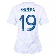 Women's BENZEMA #19 France Away Soccer Jersey 2022 - soccerdeal