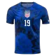 DUNN #19 USA Away Soccer Jersey 2022 - soccerdeal