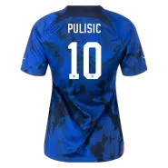 Women's PULISIC #10 USA Away Soccer Jersey 2022 - soccerdealshop