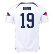 DUNN #19 USA Home Soccer Jersey 2022 - soccerdeal