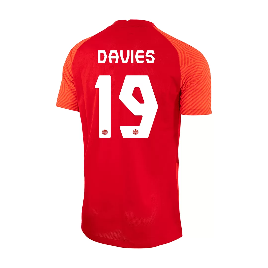 CANADA SOCCER BLACK World Cup 2022 OFFICIAL NIKE 3RD JERSEY - Davies #19 -  XL