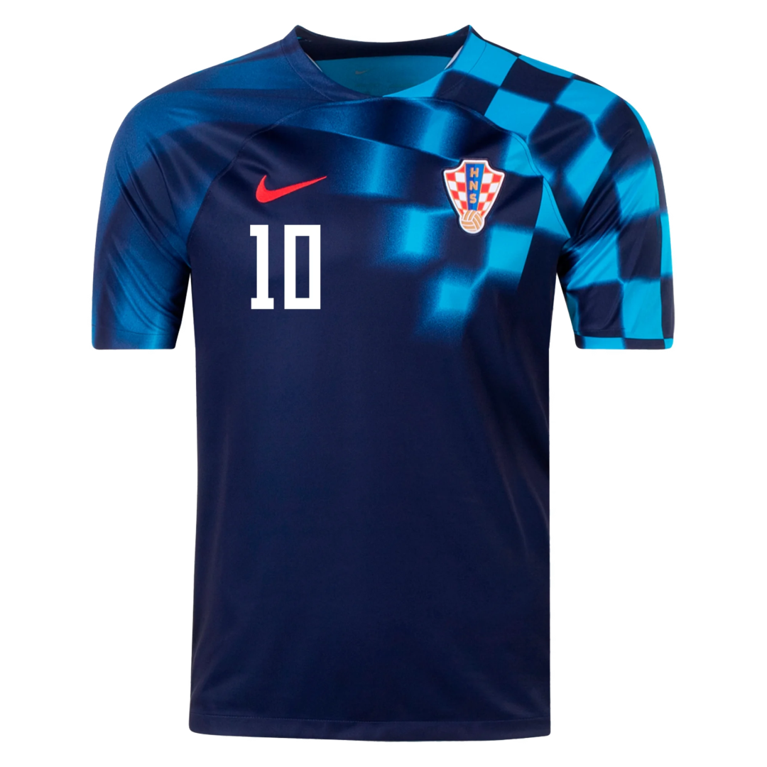 MODRIĆ #10 Croatia Away Soccer Jersey 2022 - soccerdeal