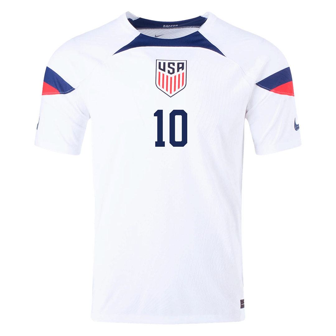 Authentic PULISIC #10 USA Home Soccer Jersey 2022 - soccerdeal