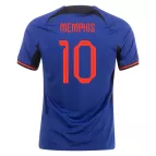 MEMPHIS #10 Netherlands Away Soccer Jersey 2022 - soccerdealshop