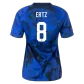 Women's ERTZ #8 USA Away Soccer Jersey 2022 - soccerdealshop