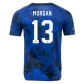 MORGAN #13 USA Away Soccer Jersey 2022 - soccerdealshop