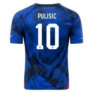 PULISIC #10 USA Away Soccer Jersey 2022 - soccerdealshop