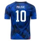 PULISIC #10 USA Away Soccer Jersey 2022 - soccerdeal