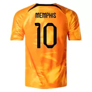 Authentic MEMPHIS #10 Netherlands Home Soccer Jersey 2022 - soccerdealshop