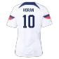 Women's HORAN #10 USA Home Soccer Jersey 2022 - soccerdealshop