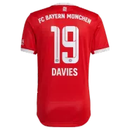 Authentic DAVIES #19 Bayern Munich Home Soccer Jersey 2022/23 - soccerdealshop