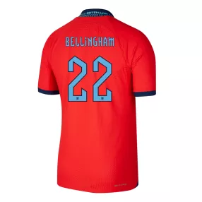 Authentic BELLINGHAM #22 England Away Soccer Jersey 2022 - soccerdeal