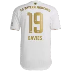 Authentic DAVIES #19 Bayern Munich Away Soccer Jersey 2022/23 - soccerdealshop