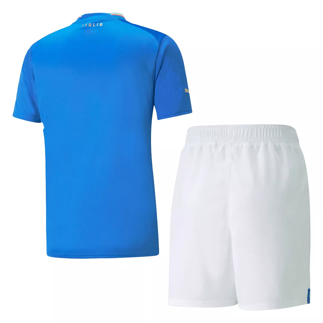 Kid's Italy Home Soccer Jersey Kit(Jersey+Shorts) 2022 - soccerdealshop