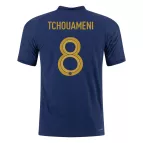 Authentic TCHOUAMENI #8 France Home Soccer Jersey 2022 - soccerdealshop