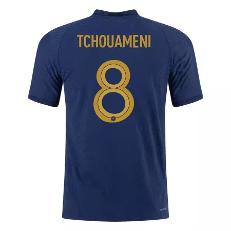Authentic TCHOUAMENI #8 France Home Soccer Jersey 2022 - soccerdeal