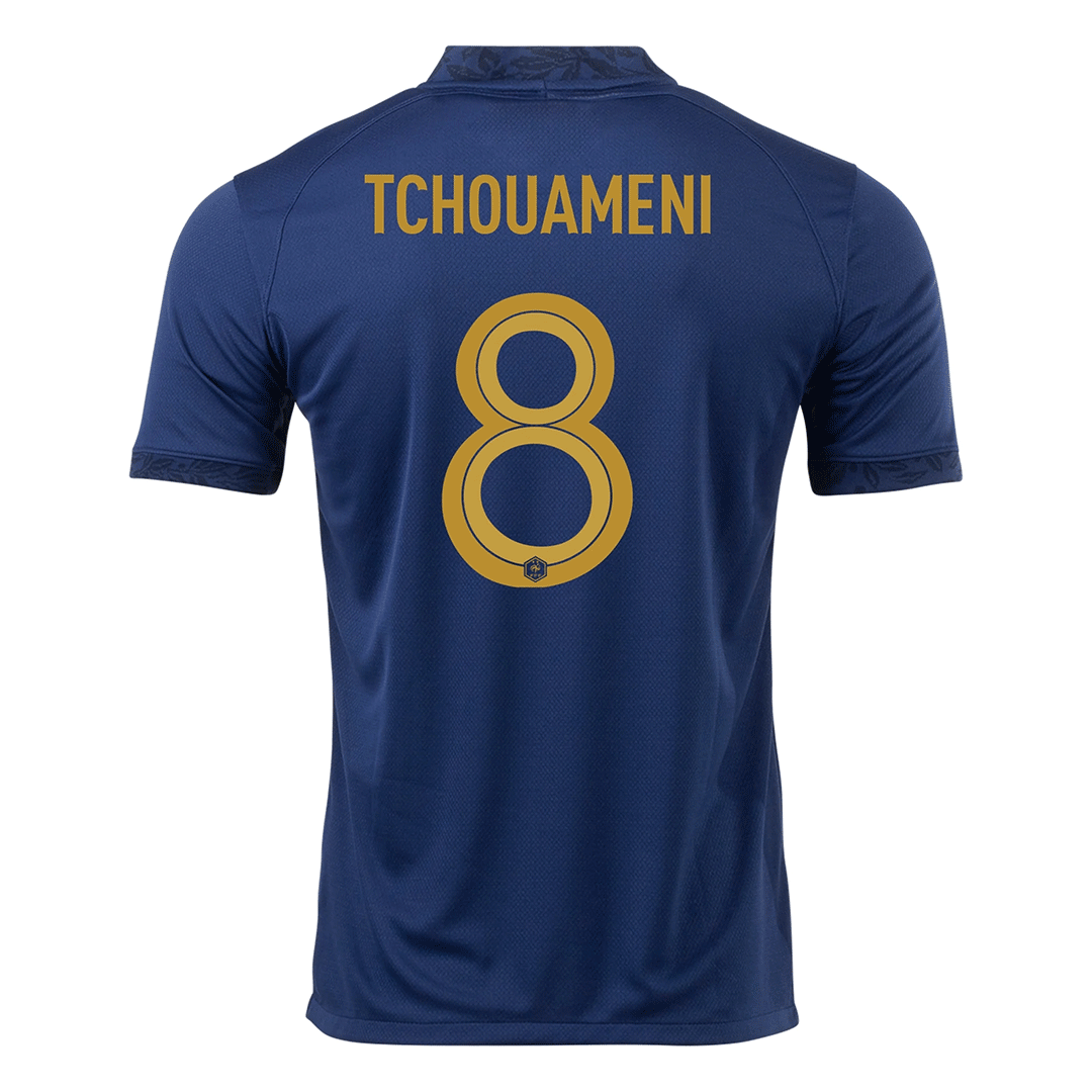 TCHOUAMENI #8 France Home Soccer Jersey 2022 - soccerdeal