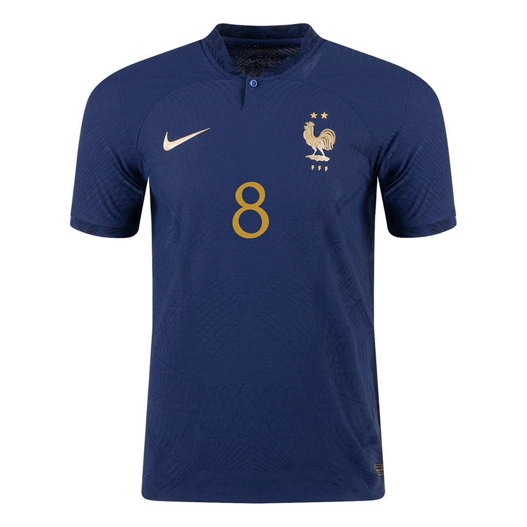 Authentic TCHOUAMENI #8 France Home Soccer Jersey 2022 - soccerdeal