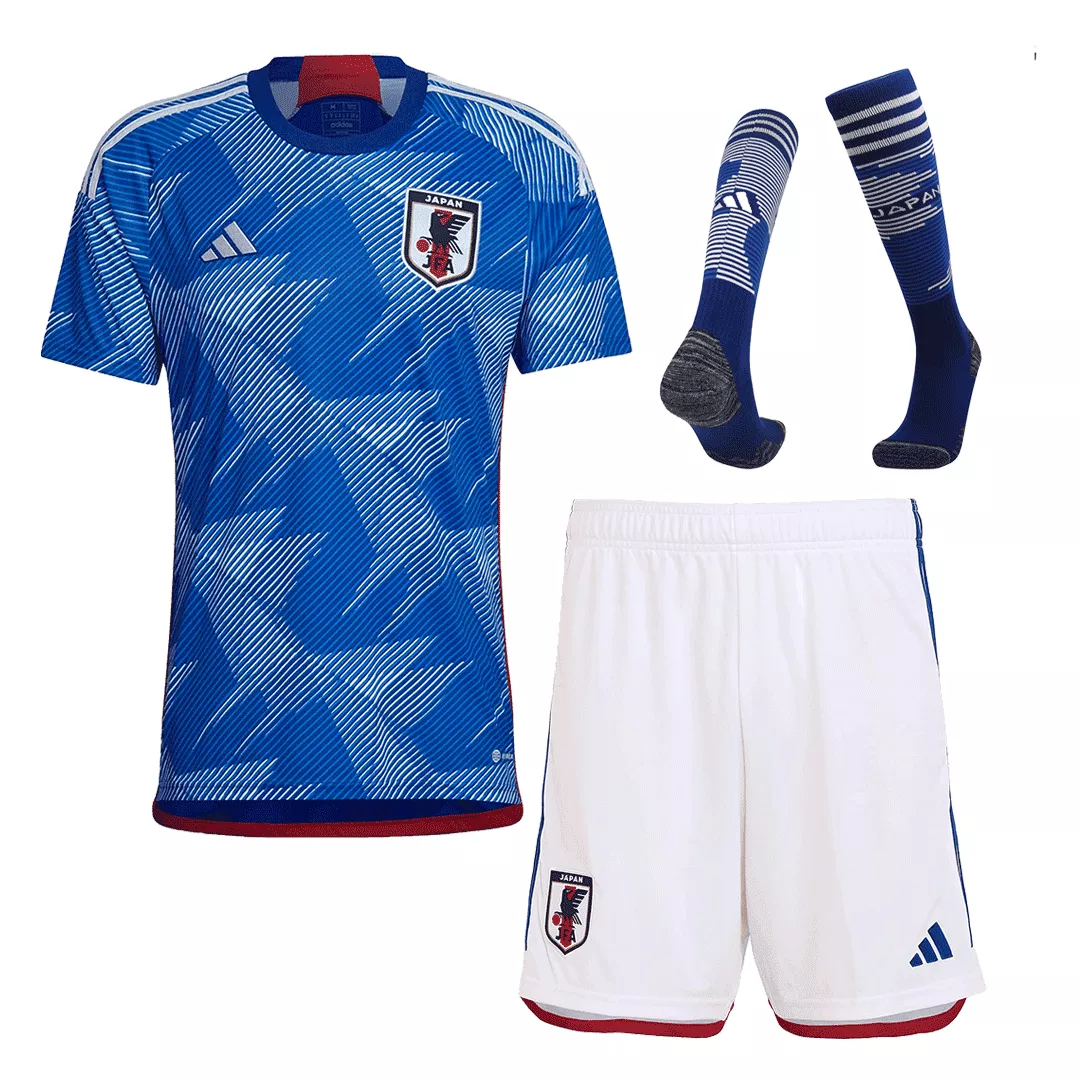 Japan Home Soccer Jersey Kit(Jersey+Shorts+Socks) 2022