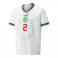 HAKIMI #2 Morocco Away Soccer Jersey 2022 - soccerdealshop