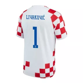 LIVAKOVIĆ #1 Croatia Home Soccer Jersey 2022 - soccerdeal