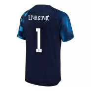 LIVAKOVIĆ #1 Croatia Away Soccer Jersey 2022 - soccerdealshop