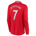 Authentic Adidas RONALDO #7 Manchester United Home Long Sleeve Soccer Jersey 2022/23 - soccerdealshop