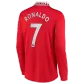 Authentic Adidas RONALDO #7 Manchester United Home Long Sleeve Soccer Jersey 2022/23 - soccerdealshop