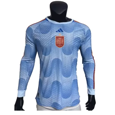 Authentic Spain Away Long Sleeve Soccer Jersey 2022 - Soccerdeal