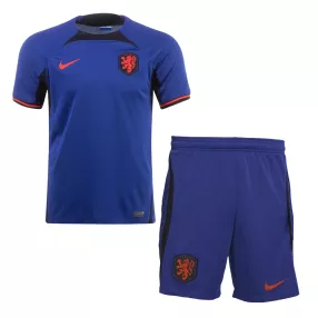 Netherlands Away Soccer Jersey Kit(Jersey+Shorts) 2022 - soccerdeal
