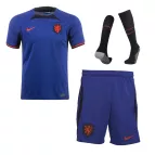 Netherlands Away Soccer Jersey Kit(Jersey+Shorts+Socks) 2022 - soccerdealshop