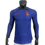 Authentic Netherlands Away Long Sleeve Soccer Jersey 2022 - soccerdealshop