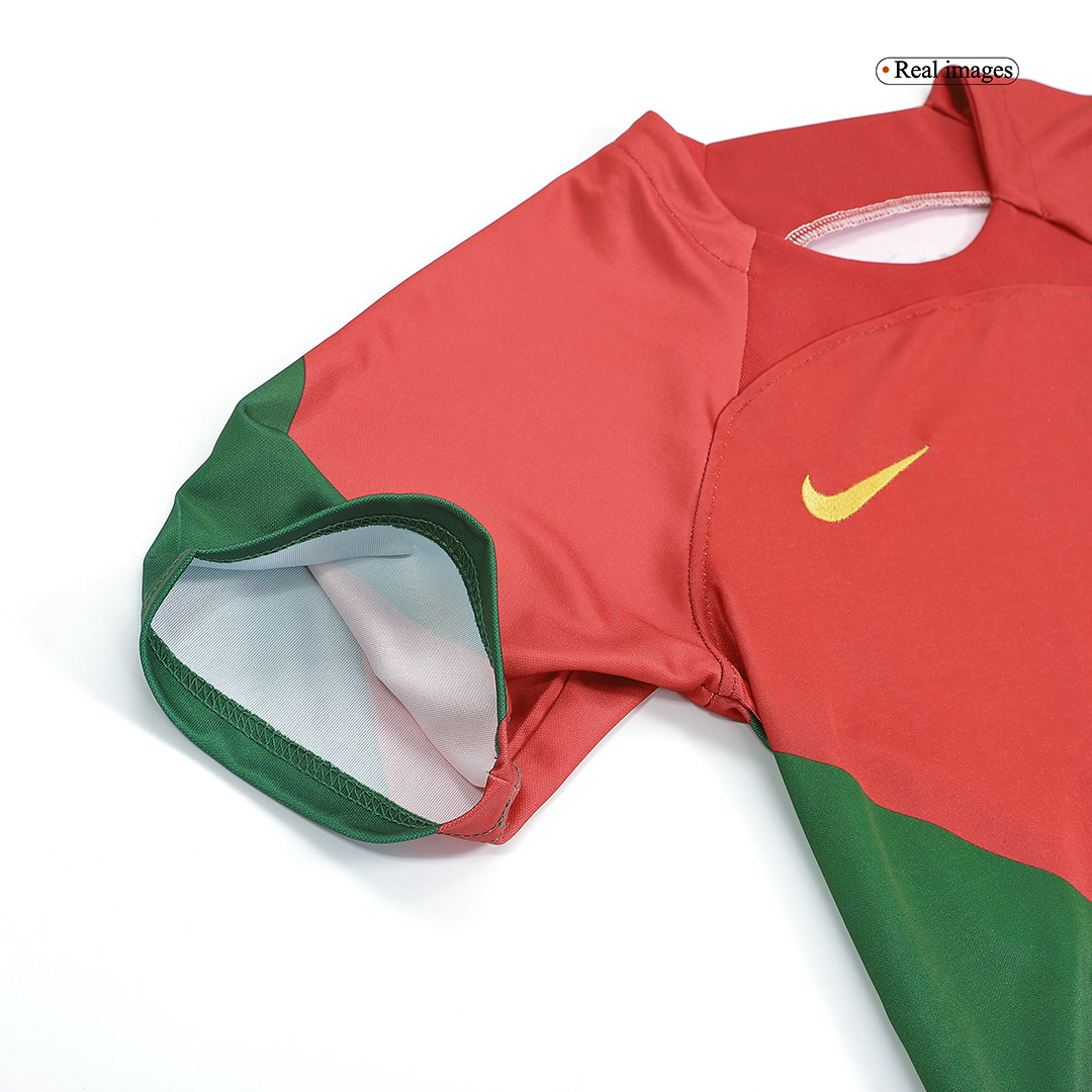 Kid's Portugal Home Soccer Jersey Kit(Jersey+Shorts) 2022/23 - soccerdeal