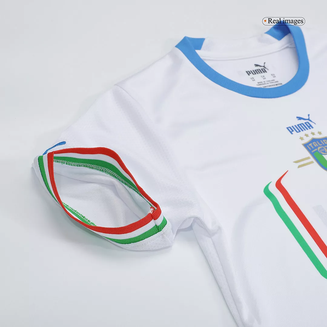 Kid's Italy Away Soccer Jersey Kit(Jersey+Shorts) 2022 - soccerdealshop