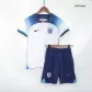 Kid's England Home Soccer Jersey Kit(Jersey+Shorts) 2022 - soccerdealshop