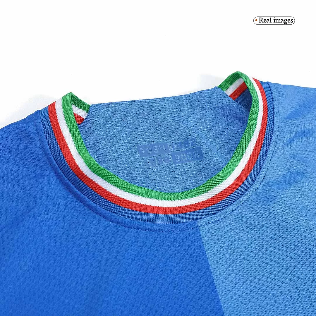 Kid's Italy Home Soccer Jersey Kit(Jersey+Shorts) 2022 - soccerdealshop