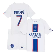 Kid's MBAPPÉ #7 PSG Third Away Soccer Jersey Kit(Jersey+Shorts) 2022/23 - soccerdealshop