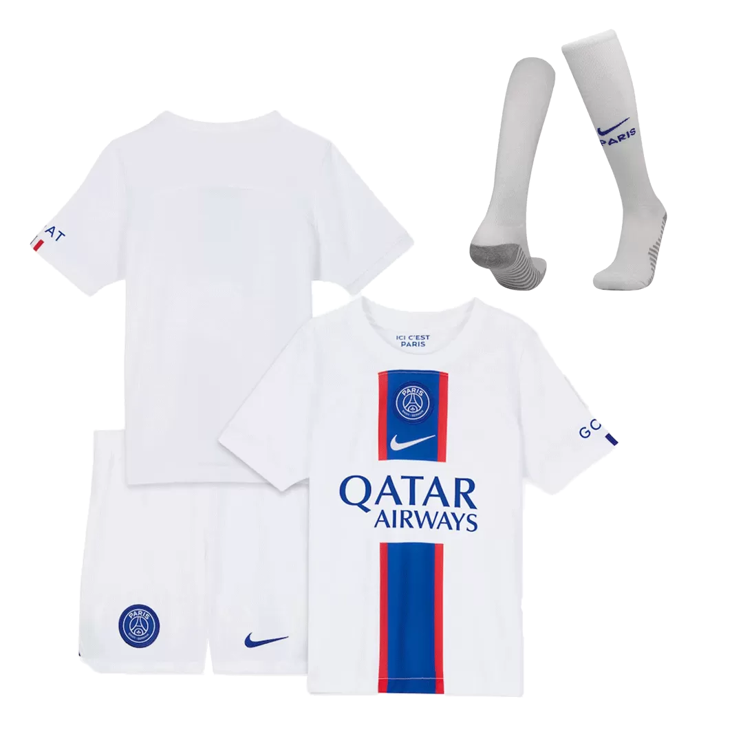 Paris Saint-Germain Third Stadium Shirt 2022-23 with Messi 30 printing  Unisex - White - Jersey Teams