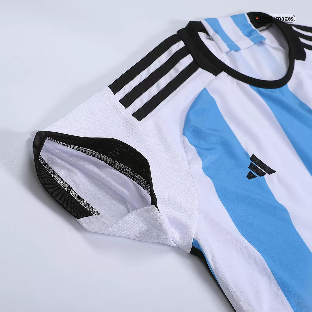 Pro Soccer Specialists Lionel #10 Argentina Jersey Soccer Ladies Missy Fit  Long Sleeve Shirt