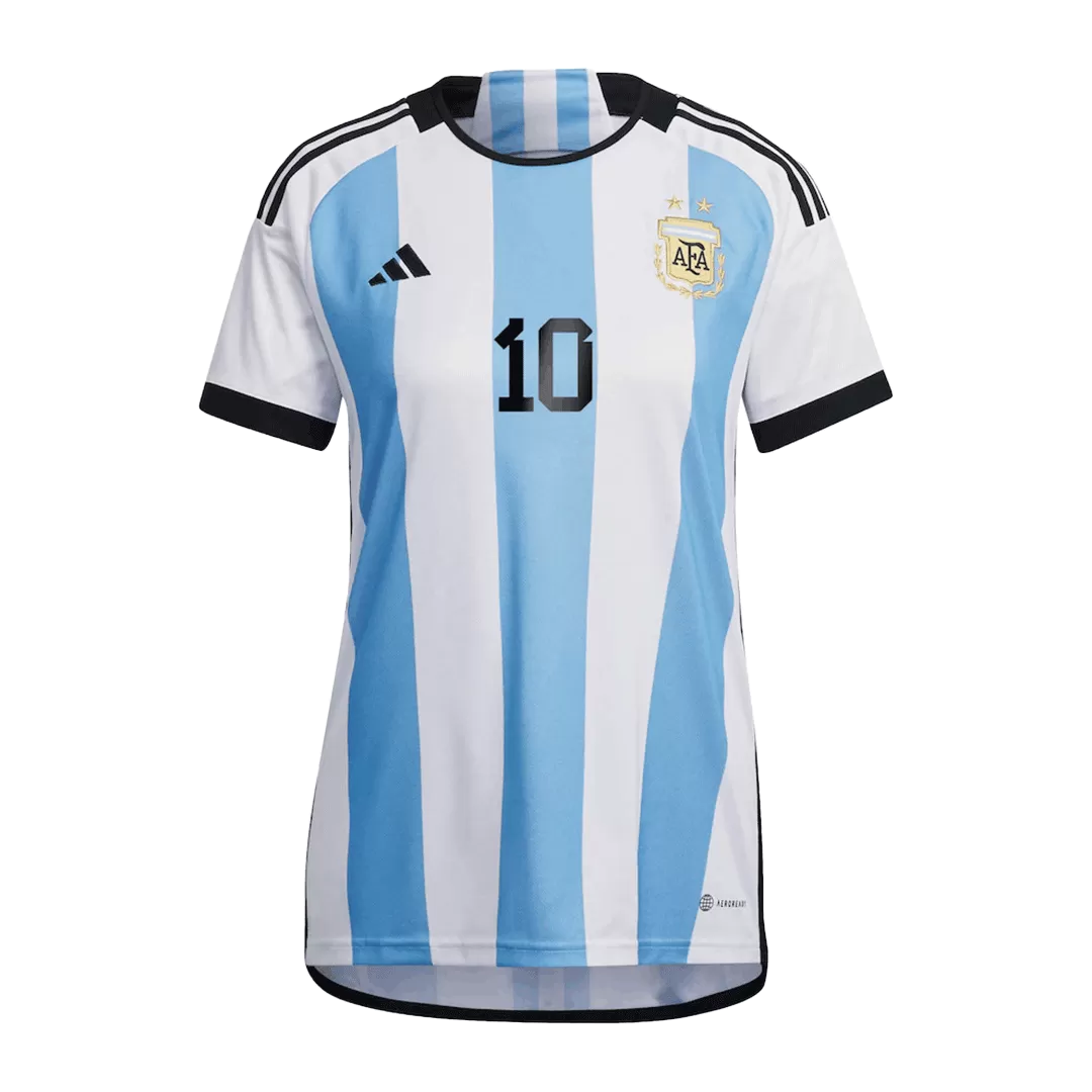 Buy #10 Messi Argentina Home Jersey 2022/23 Women