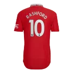 Authentic RASHFORD #10 Manchester United Home Soccer Jersey 2022/23 - soccerdealshop