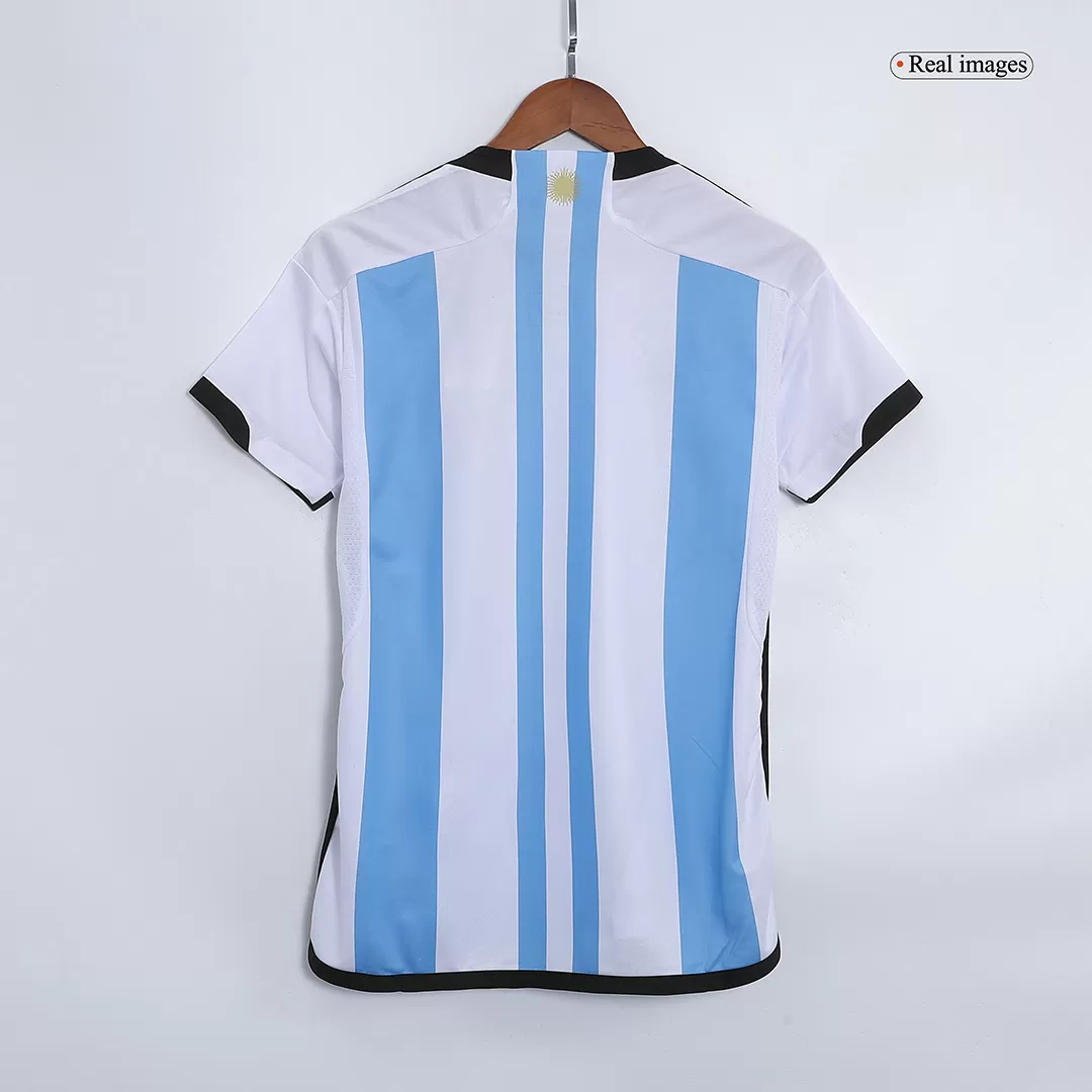 Pro Soccer Specialists Lionel #10 Argentina Jersey Soccer Ladies Missy Fit  Long Sleeve Shirt