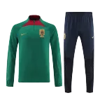 Portugal Zipper Sweatshirt Kit(Top+Pants) 2022 - soccerdealshop