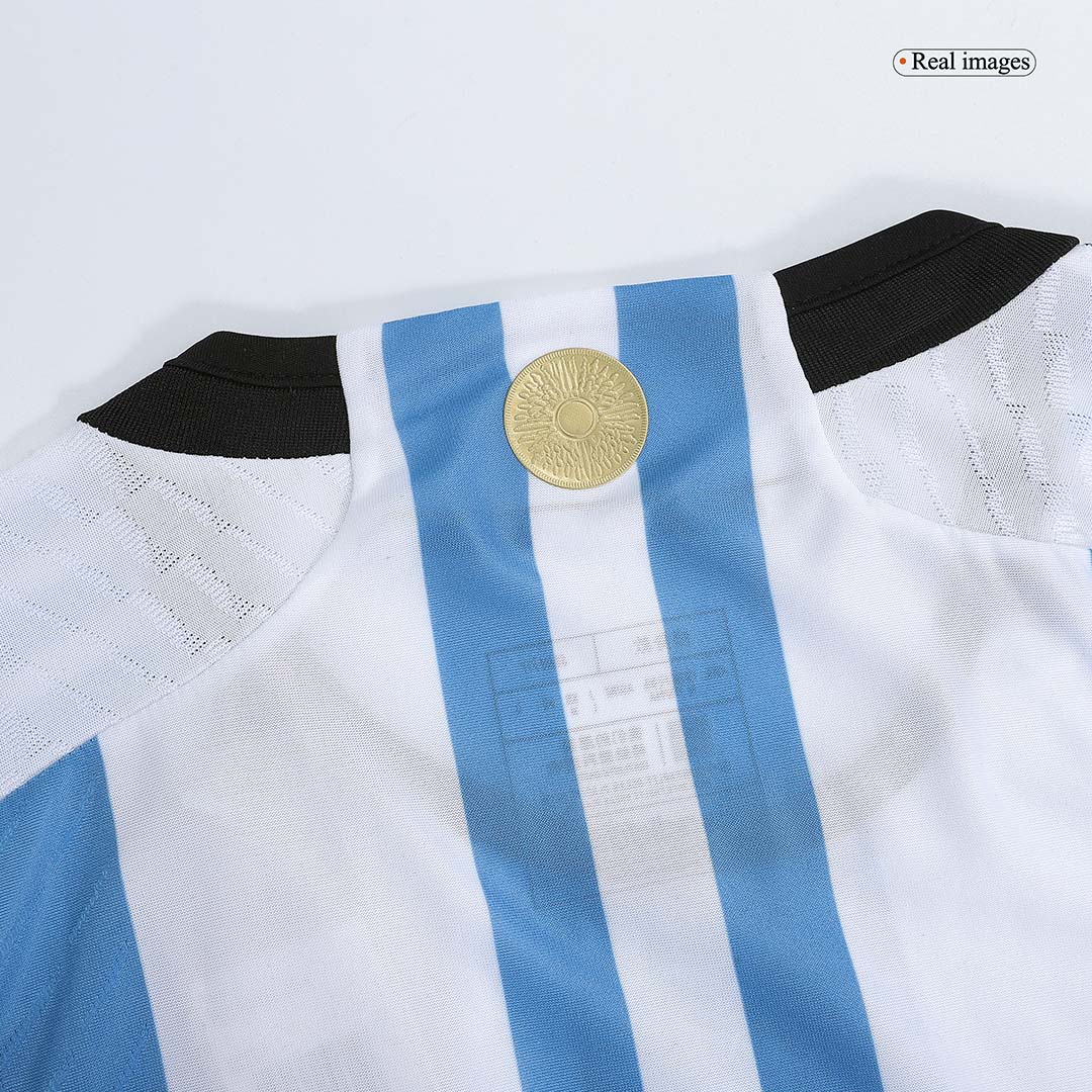 Authentic ARMANI #1 Argentina 3 Stars Home Soccer Jersey 2022 - soccerdeal